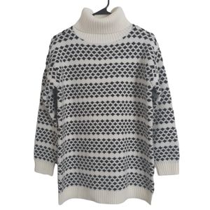 Ann Taylor Petite Sz SP Turtleneck Wool Blend Sweater